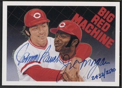 1992 Upper Deck Joe Morgan & Johnny Bench Autographed Card: 1992 Upper Deck Joe Morgan & Johnny Bench Autographed Card -