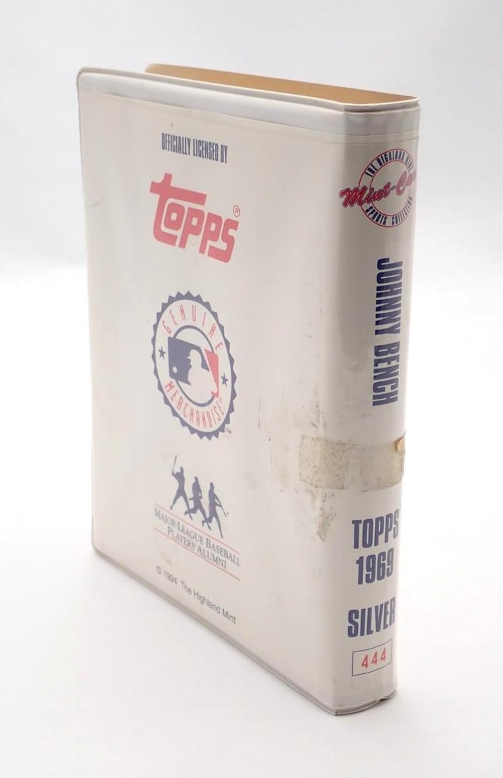 1969 Highland Mint Topps Johnny Bench .999 Silver 4.25 Oz. Mint Card - 5