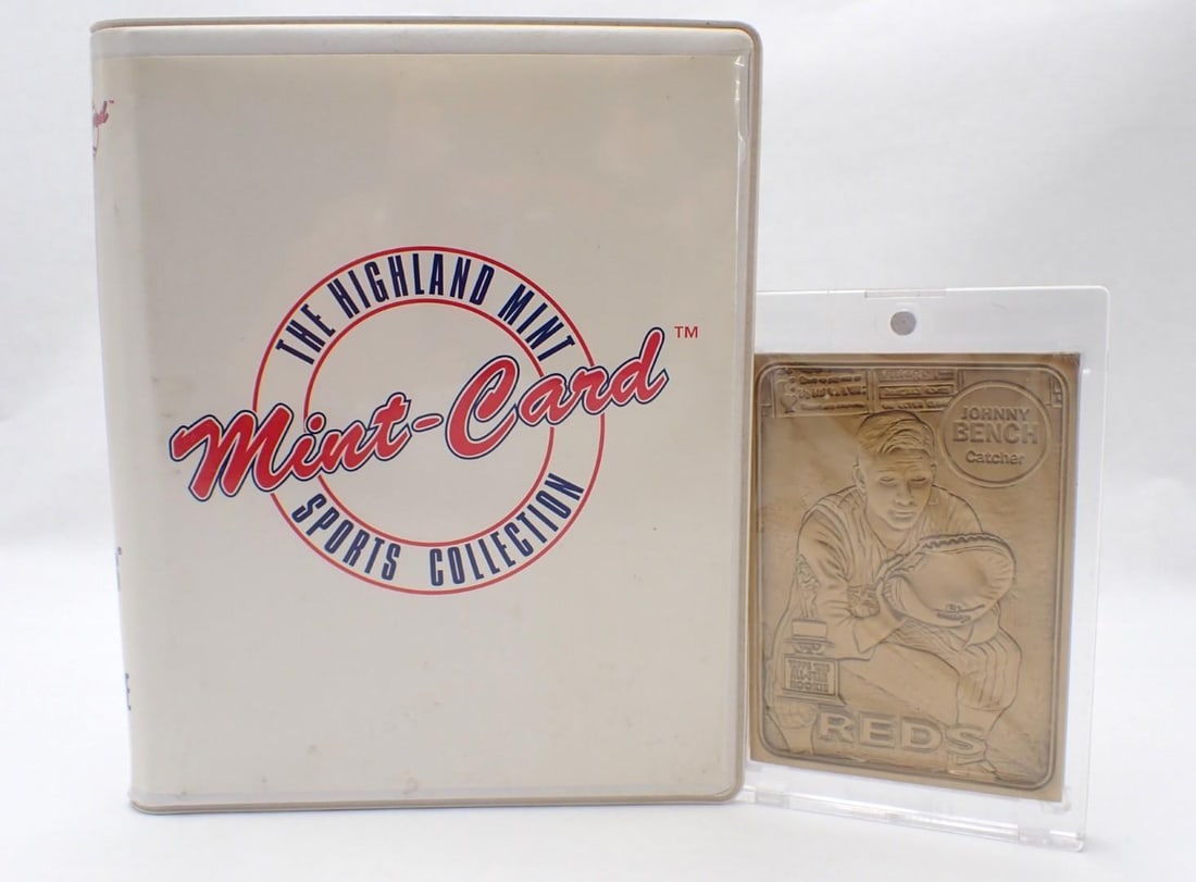 1969 Highland Mint Topps Johnny Bench Bronze Mint Card: 1969 Highland Mint Topps Johnny Bench Bronze Mint Card -