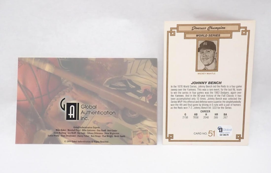 Johnny Bench Collectibles - 5