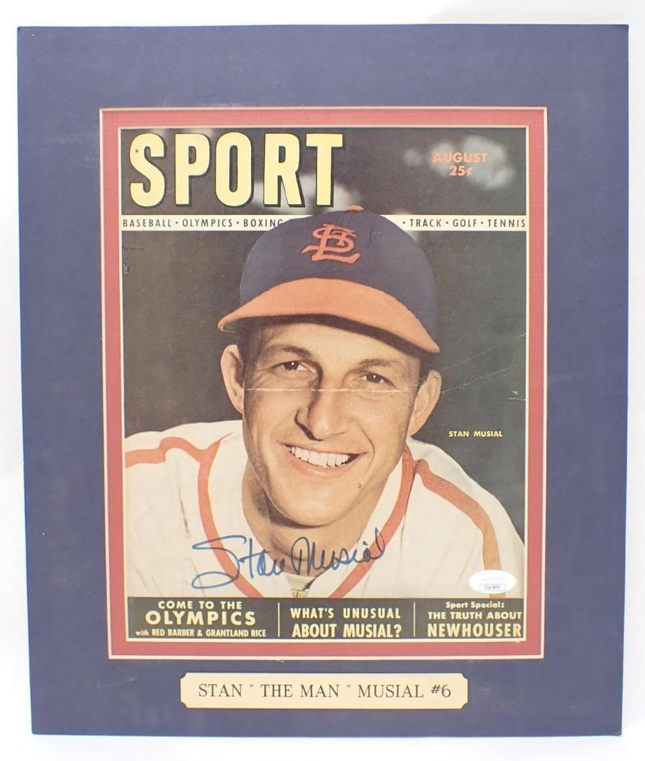 Stan Musial Autographed Sport Magazine Cover: Stan Musial Autographed Sport Magazine Cover -JSA Certified