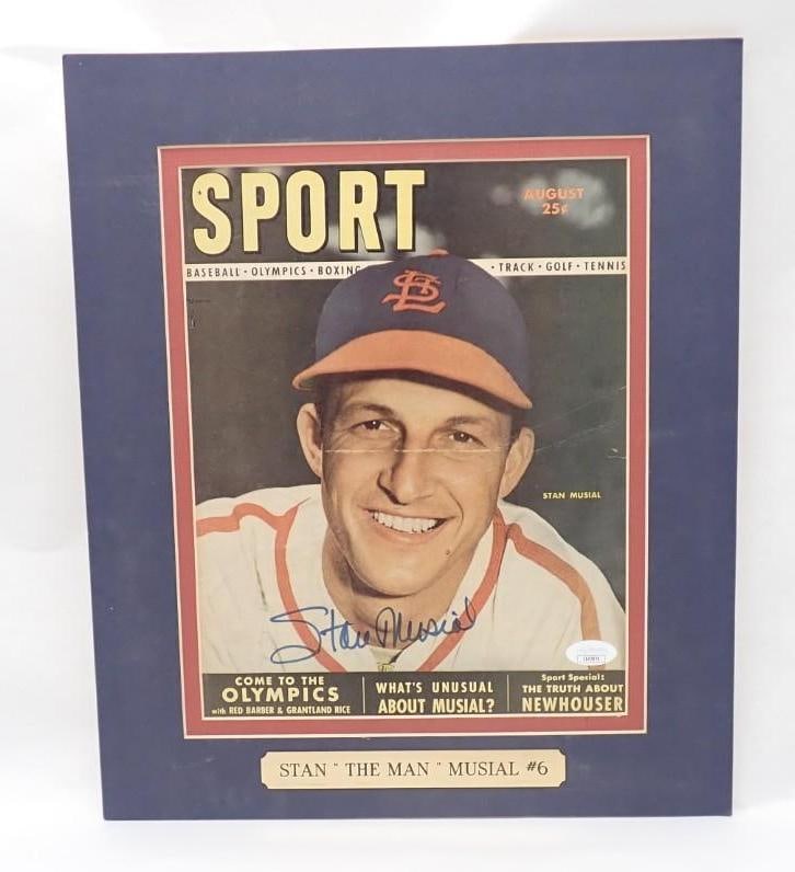 Stan Musial Autographed Sport Magazine Cover - 2