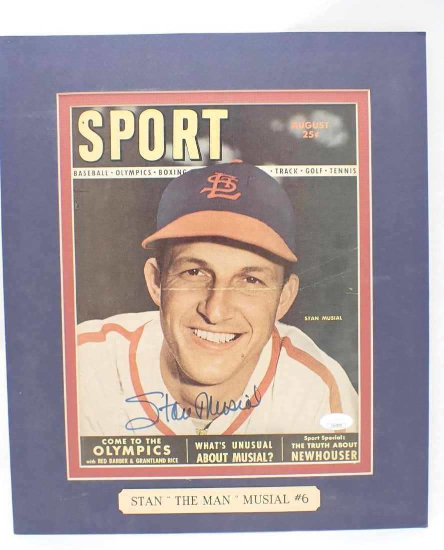 Stan Musial Autographed Sport Magazine Cover - 3