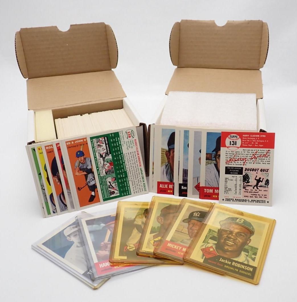 1953 & 1954 Topps Reprint Card Sets: 1953 & 1954 Topps Reprint Card Sets -completeness unknown