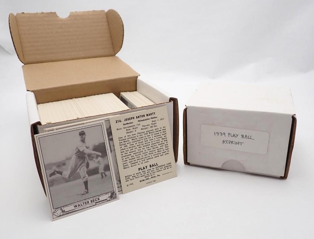 1939 & 1940 Play Ball Card Reprint Sets - 3