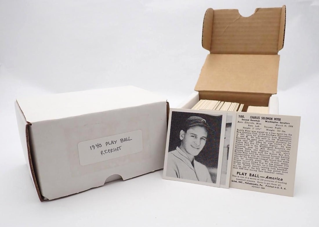 1939 & 1940 Play Ball Card Reprint Sets - 4