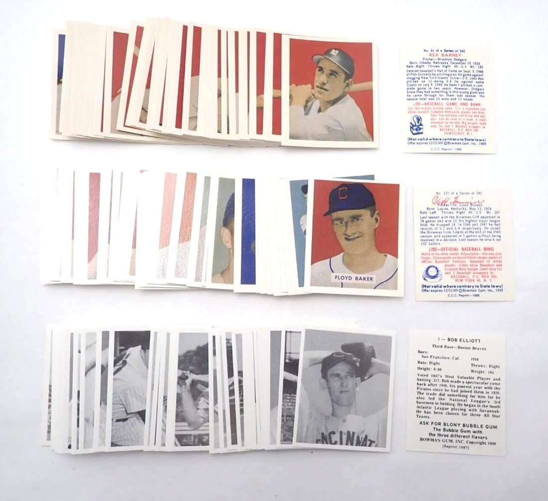 (9) Reprint Card Sets - 4