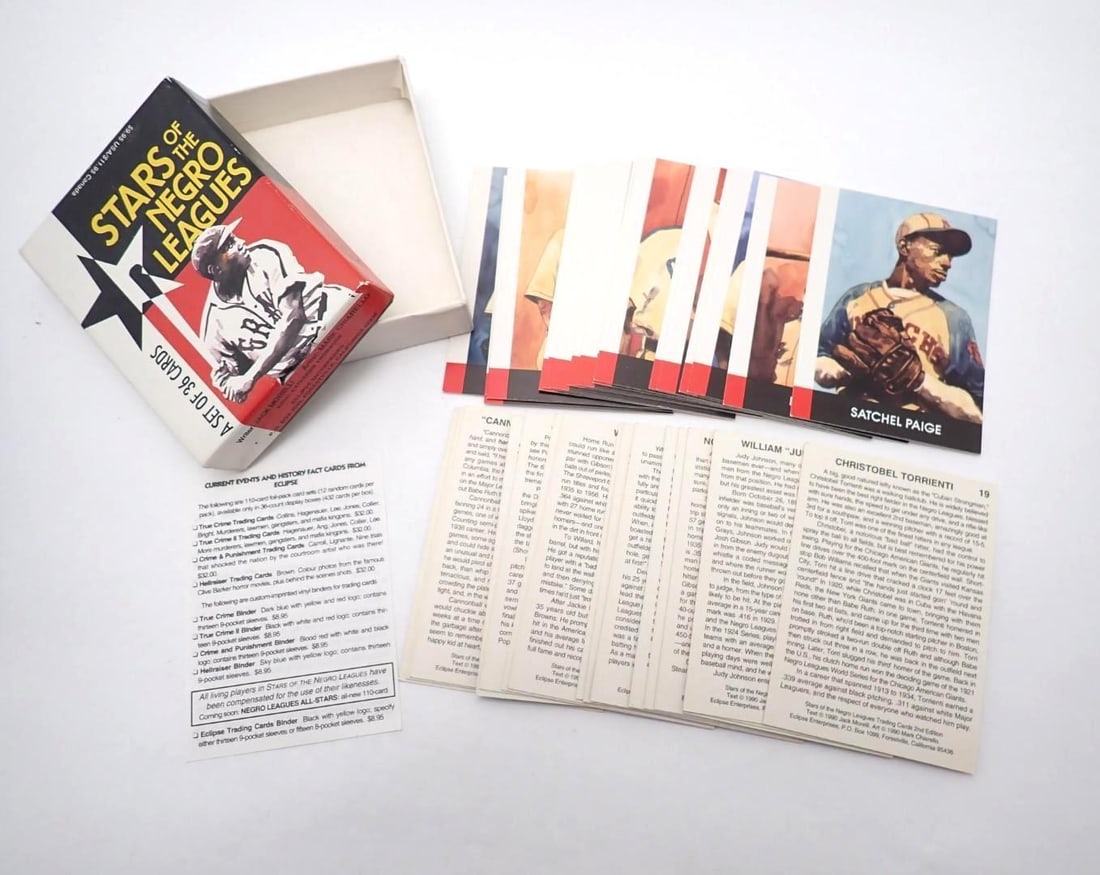 Eclipse Stars of the Negro Leagues 36 Card Set in Box: Eclipse Stars of the Negro Leagues 36 Card Set in Box -