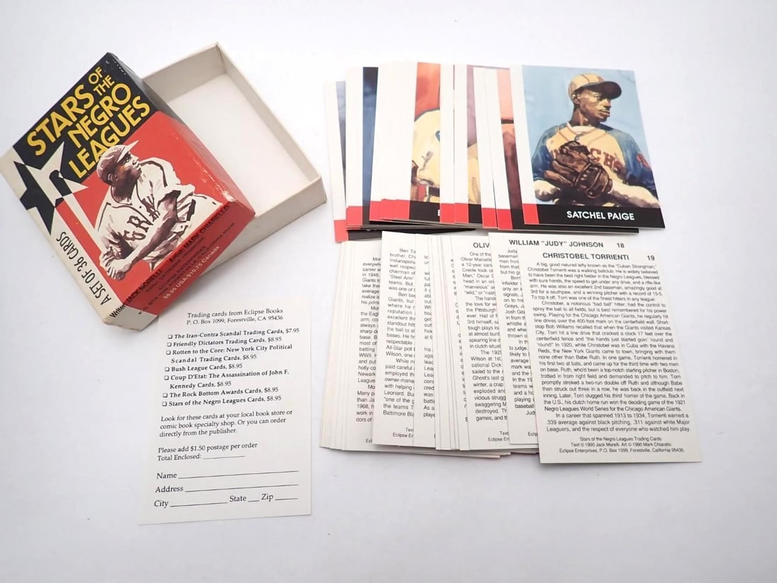Eclipse Stars of the Negro Leagues 36 Card Set in Box - 3