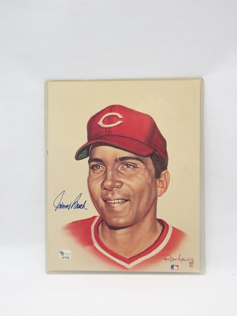 (4) Johnny Bench Autographed Articles - 10