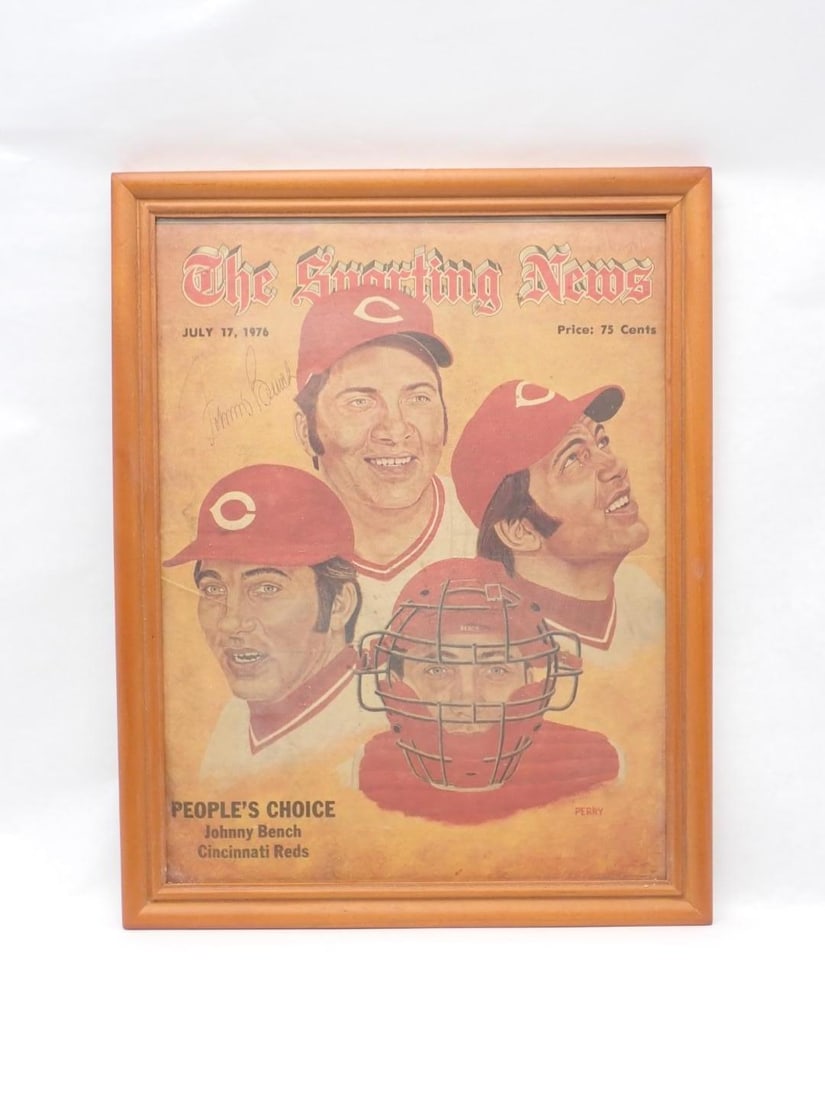 (4) Johnny Bench Autographed Articles - 3