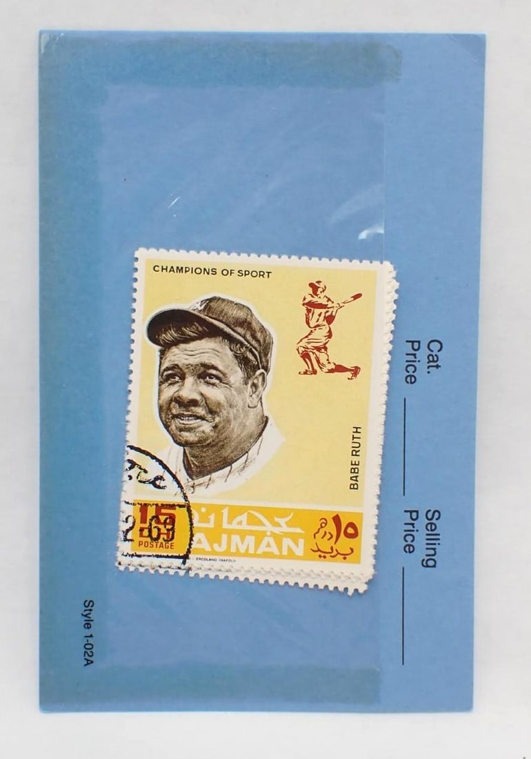 (10) 1969 Ajman Champions of Sports Six Piece Stamp Sets - 7