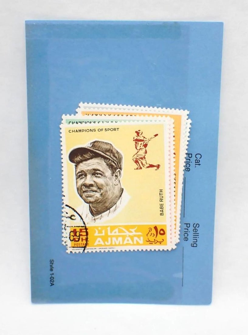 (11) 1969 Ajman Champions of Sports Six Piece Stamp Sets - 9