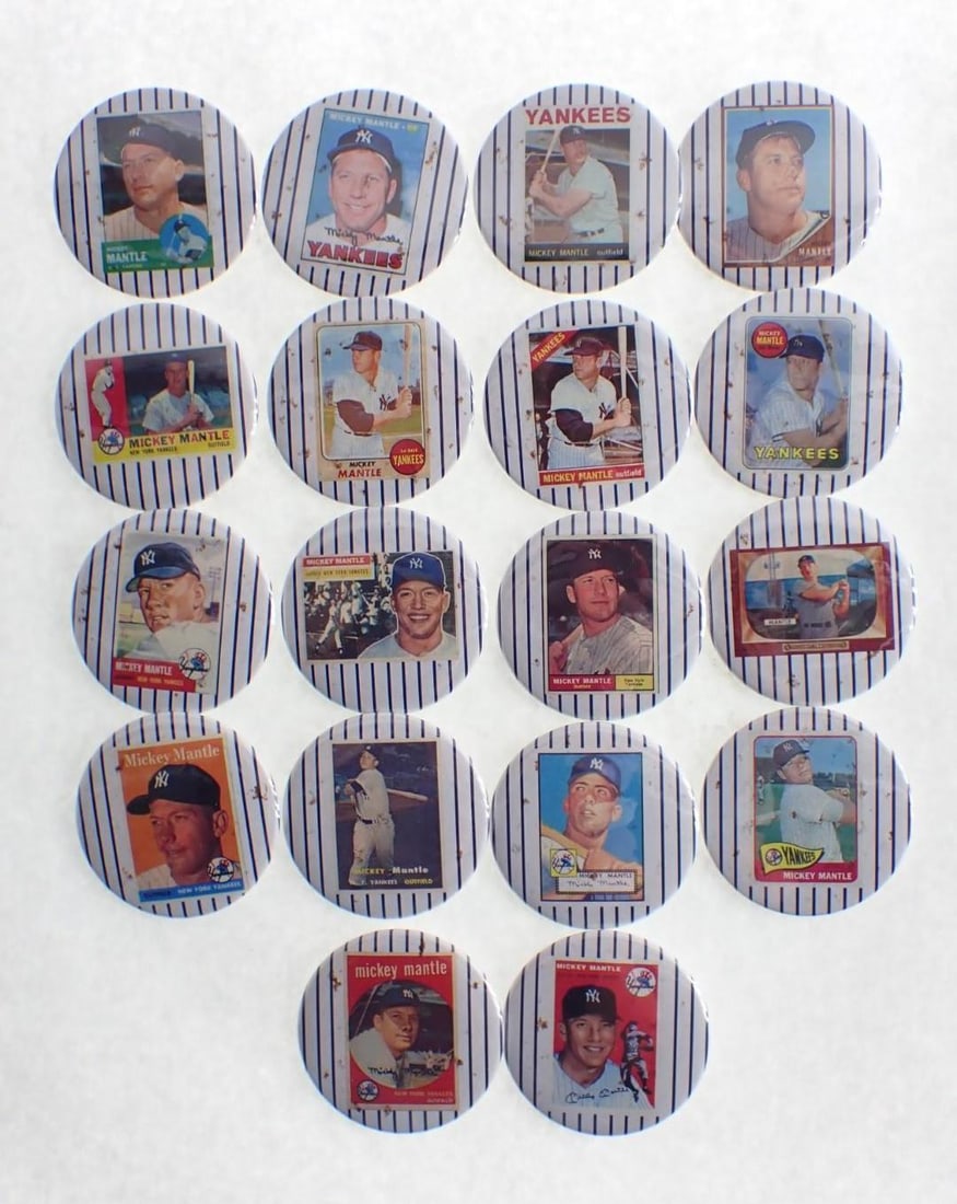 (18) Contemporary Mickey Mantle Pinbacks - 2