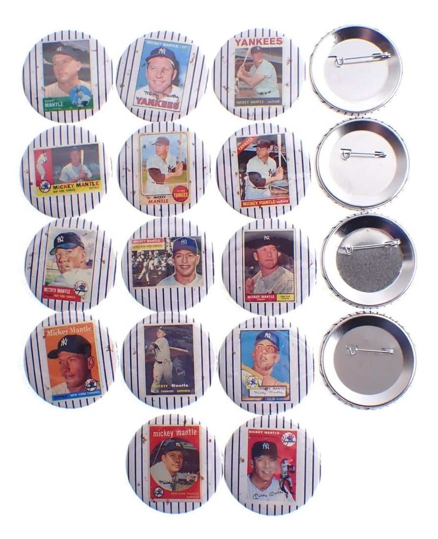 (18) Contemporary Mickey Mantle Pinbacks - 3
