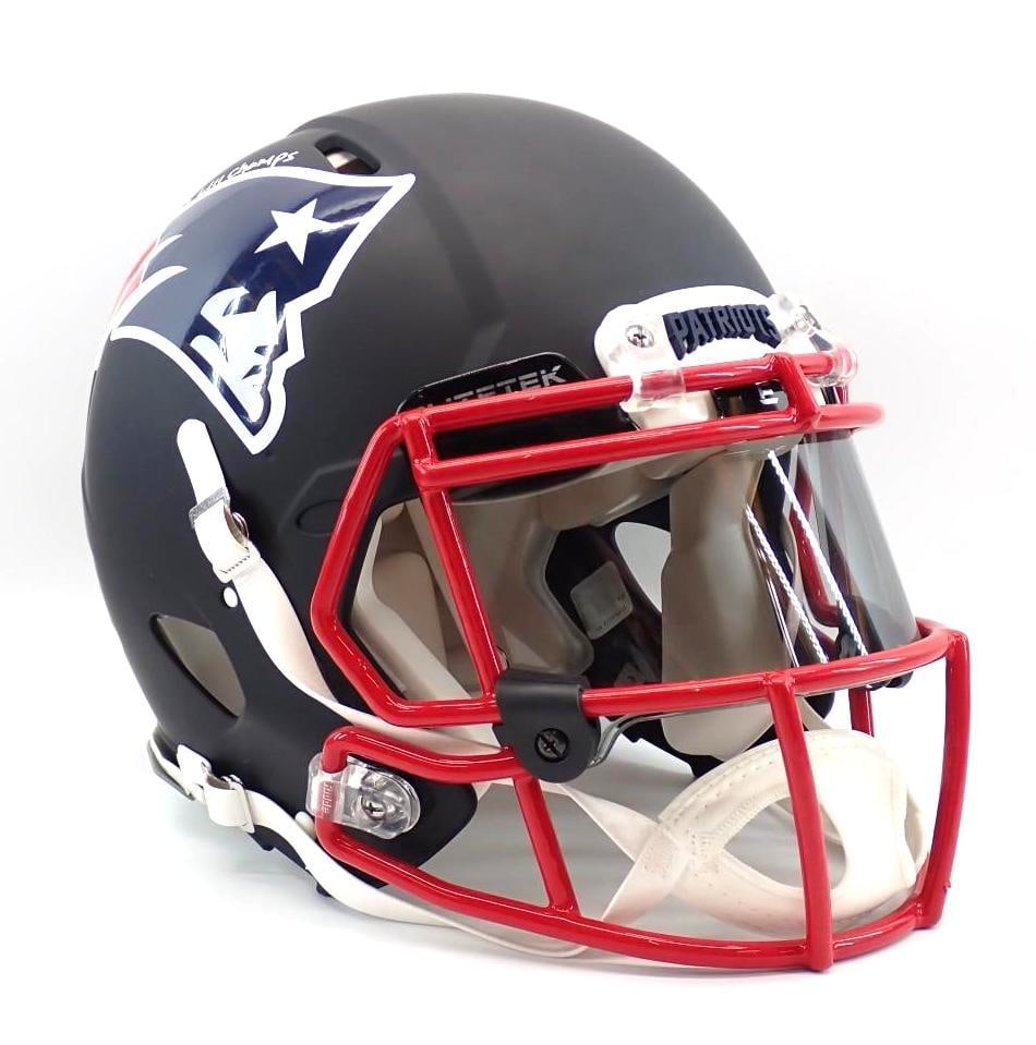 Sony Michel Autographed New England Patriots Helmet: Sony Michel Autographed New England Patriots Helmet -inscription reads "SB LII Champs", Beckett witnessed and certified