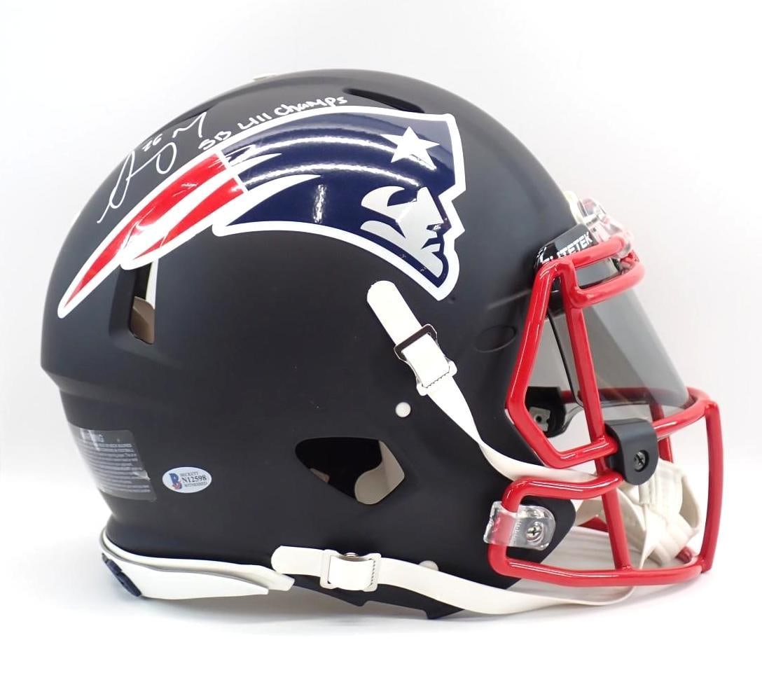 Sony Michel Autographed New England Patriots Helmet - 6