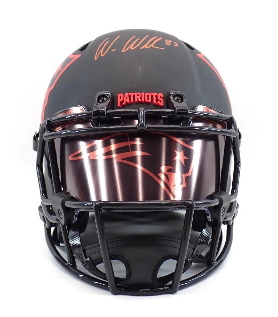 Wes Welker Autographed New England Patriots Helmet - 2