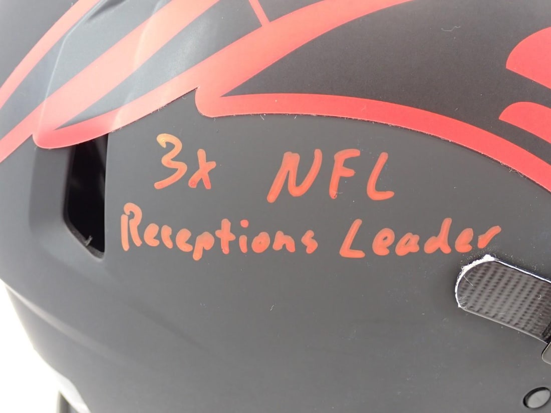 Wes Welker Autographed New England Patriots Helmet - 9