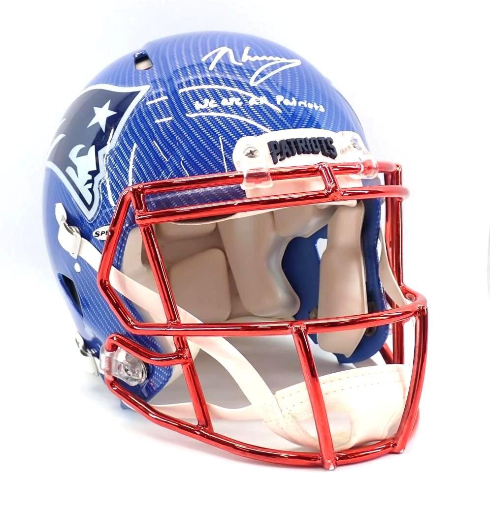 N'keal Harry Autographed New England Patriots Helmet: N'keal Harry Autographed New England Patriots Helmet -inscription reads "We Are All Patriots", Beckett witnessed and certified