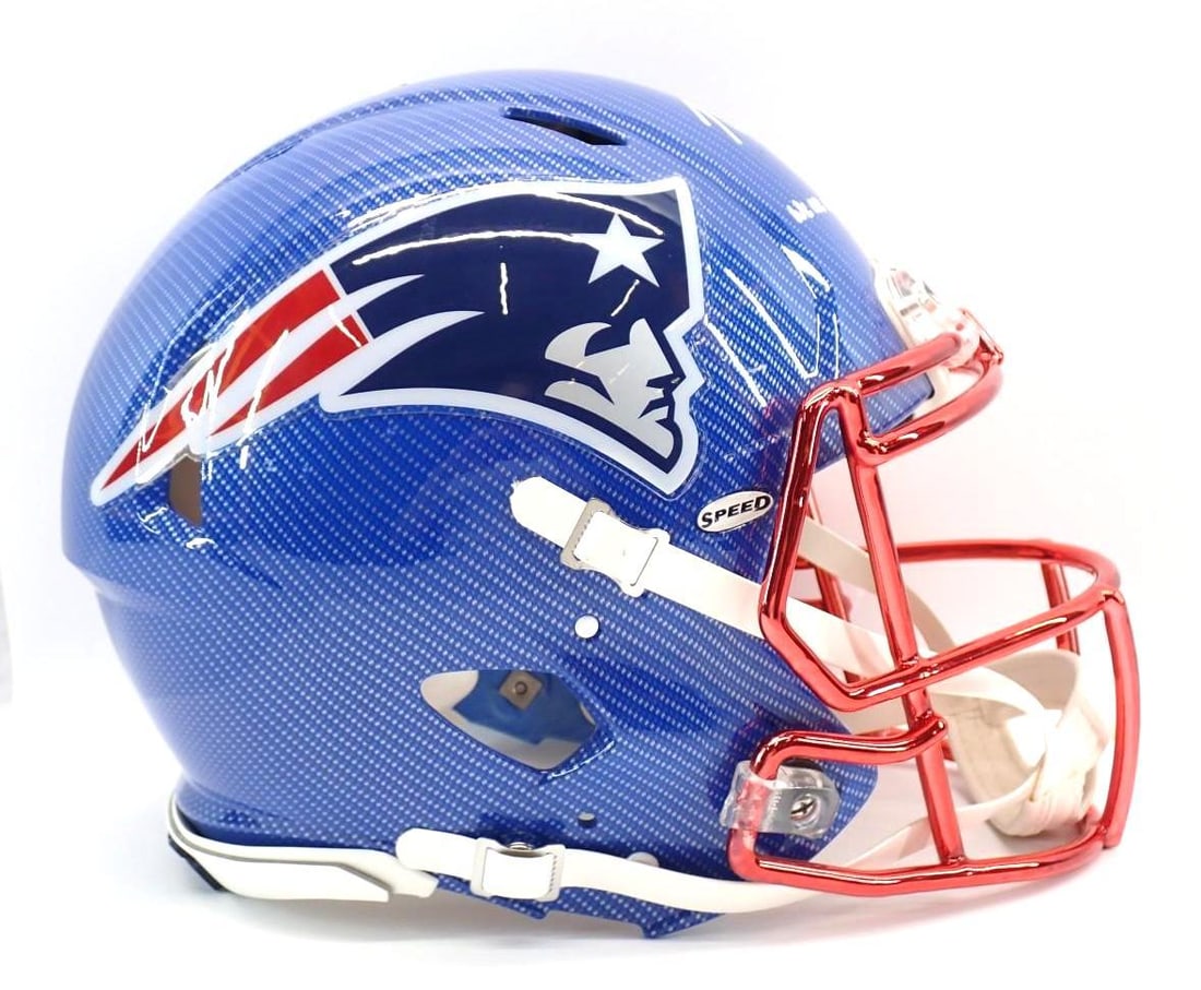 N'keal Harry Autographed New England Patriots Helmet - 6