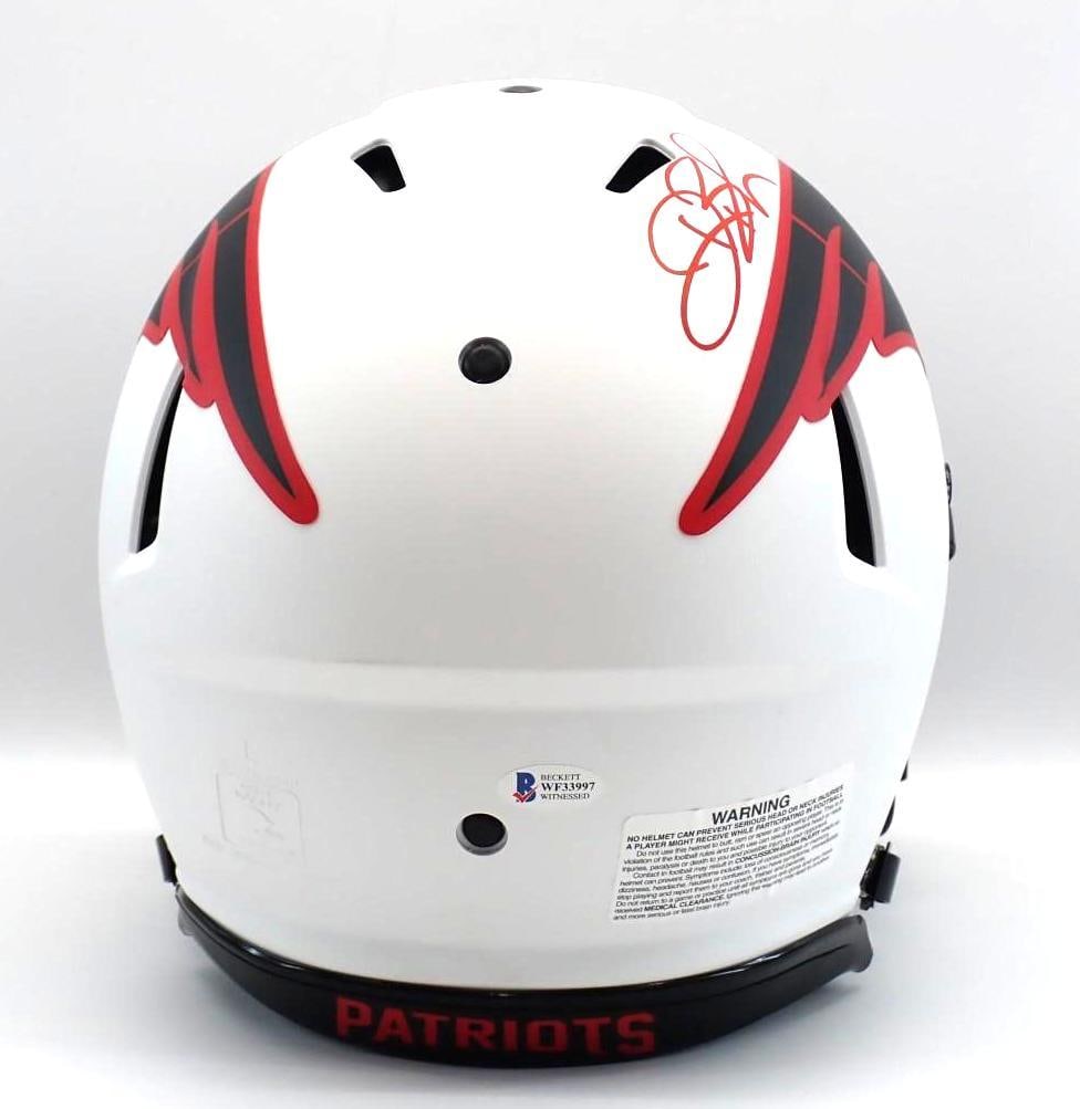 Deion Branch Autographed New England Patriots Helmet - 5