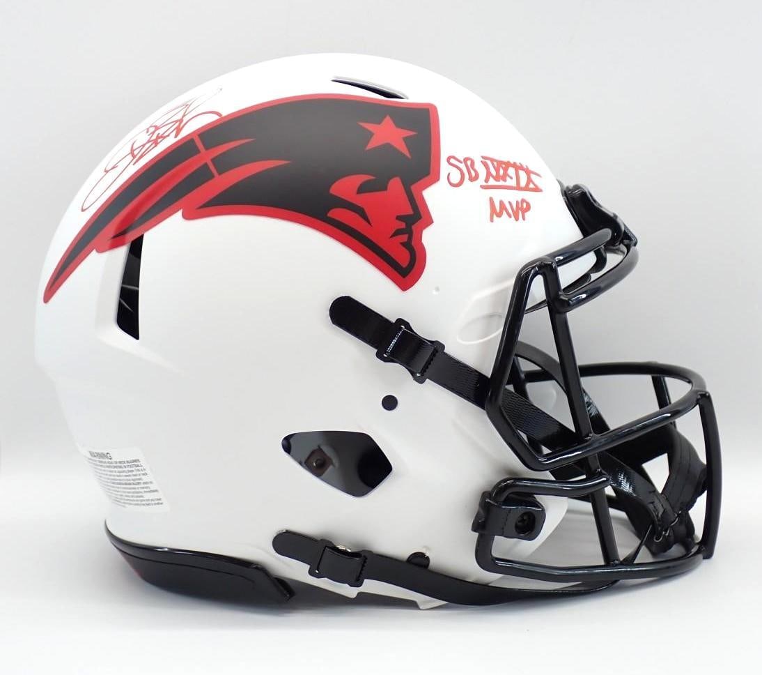 Deion Branch Autographed New England Patriots Helmet - 6