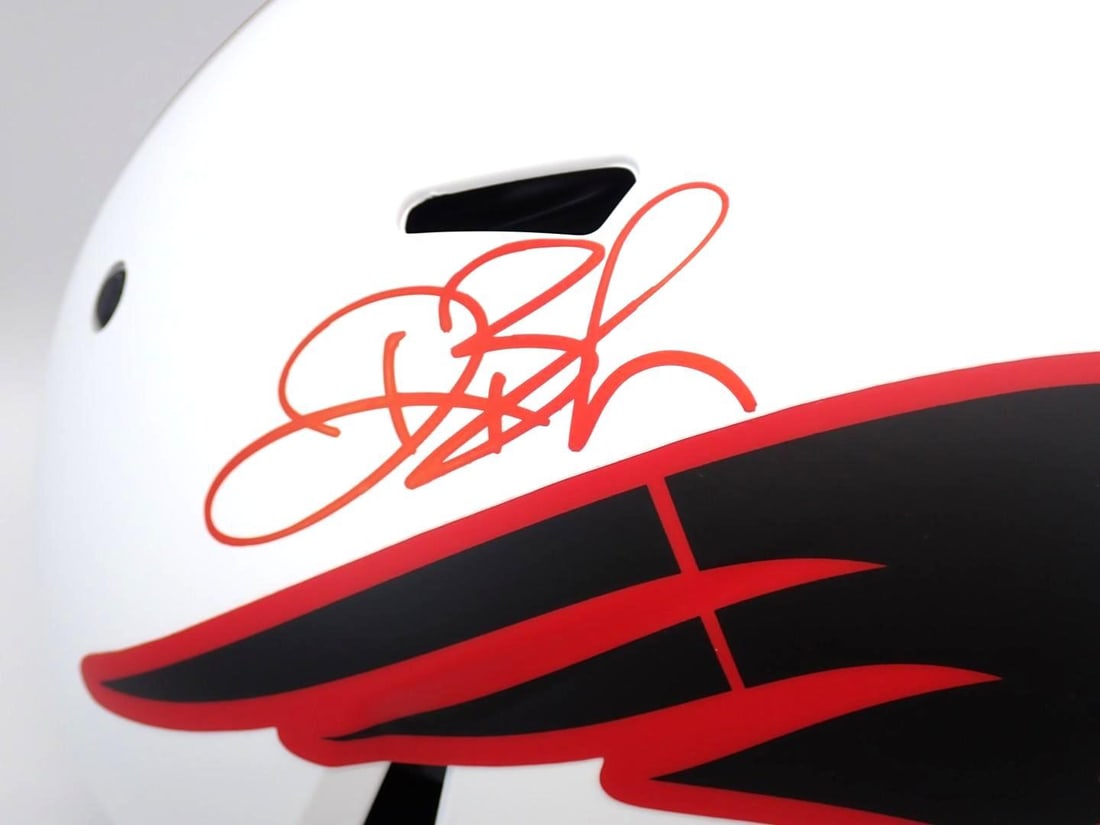 Deion Branch Autographed New England Patriots Helmet - 7