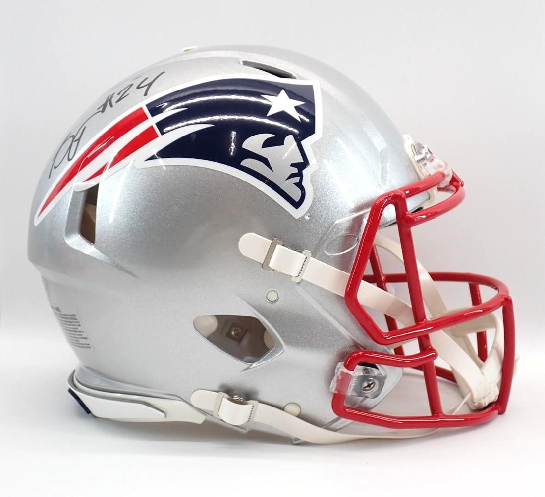 Stephon Gilmore Autographed New England Patriots Helmet - 6