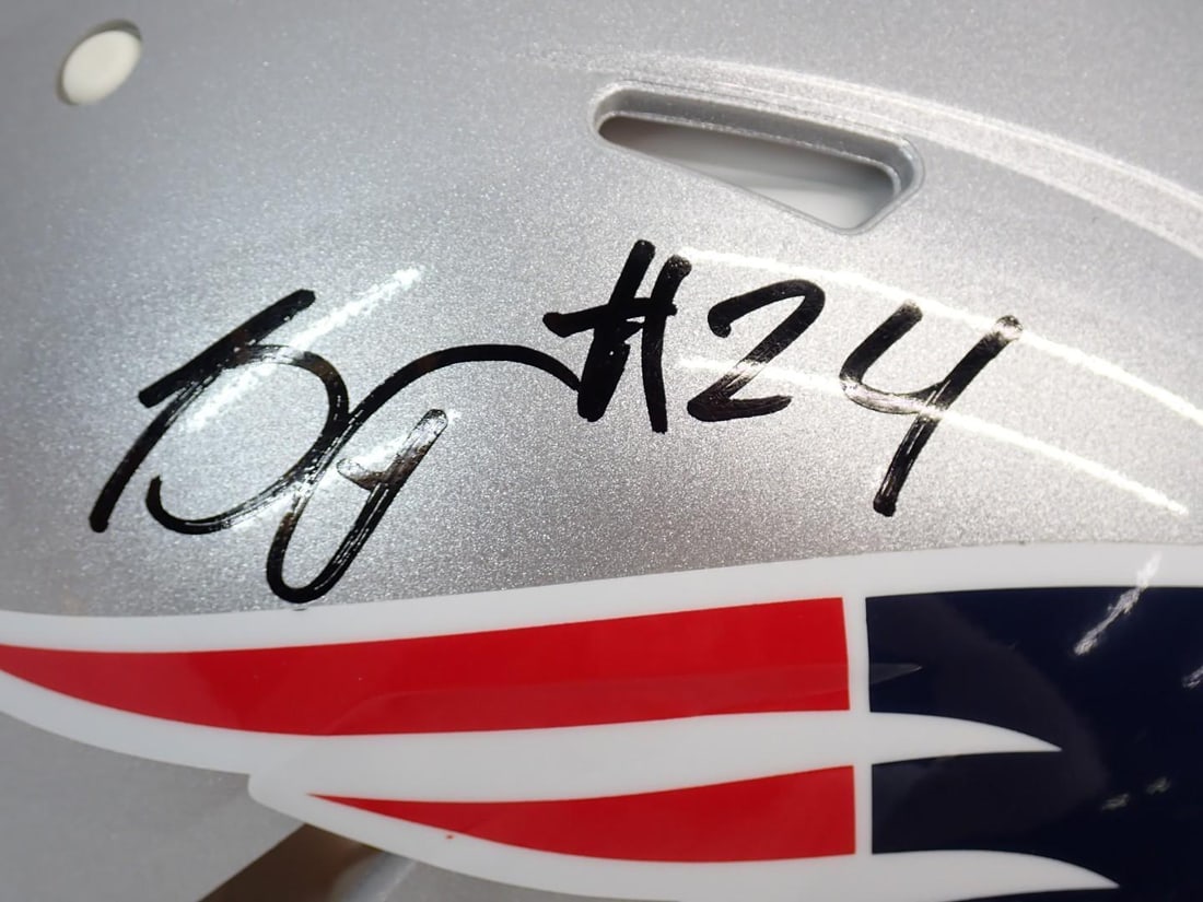 Stephon Gilmore Autographed New England Patriots Helmet - 7