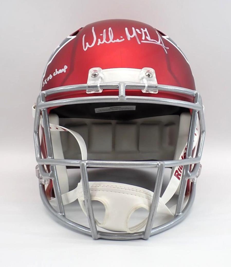 Willie Mcginest Autographed New England Patriots Full Size Replica Helmet - 2