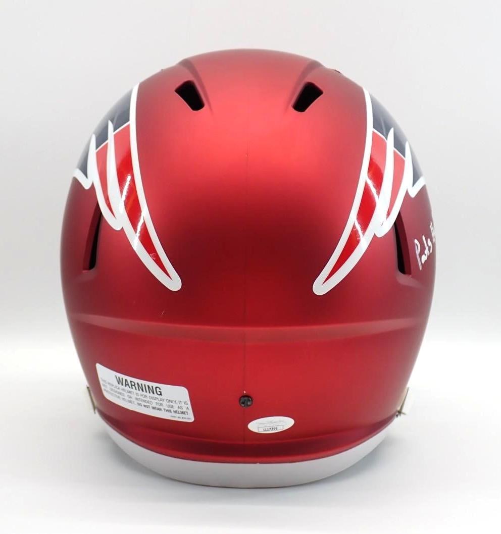 Willie Mcginest Autographed New England Patriots Full Size Replica Helmet - 5