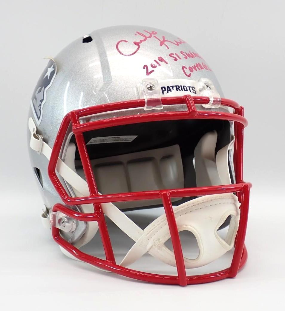 Camille Kostek Autographed New England Patriots Full Size Replica Helmet (1 of 11)
