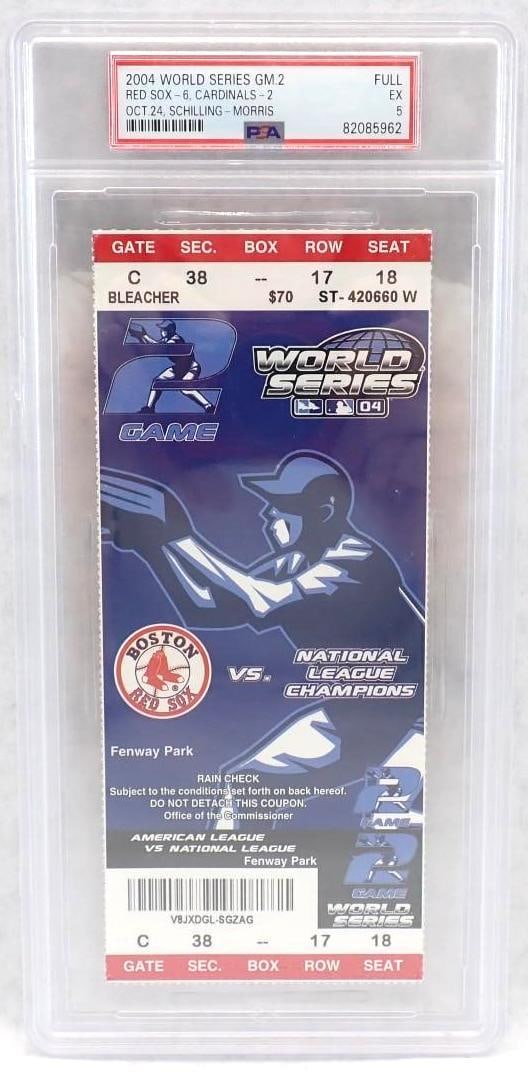 2004 World Series Game 2 Full Ticket (1 of 2)