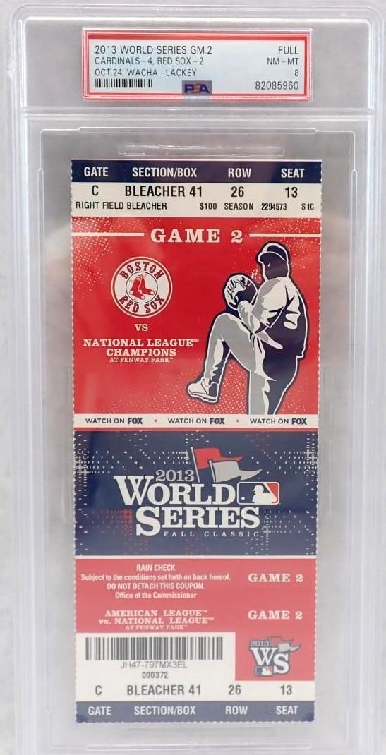 2013 World Series Game 2 Full Ticket (1 of 2)