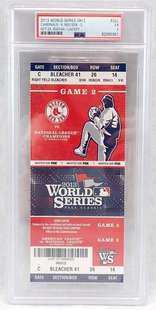 2013 World Series Game 2 Full Ticket (1 of 2)