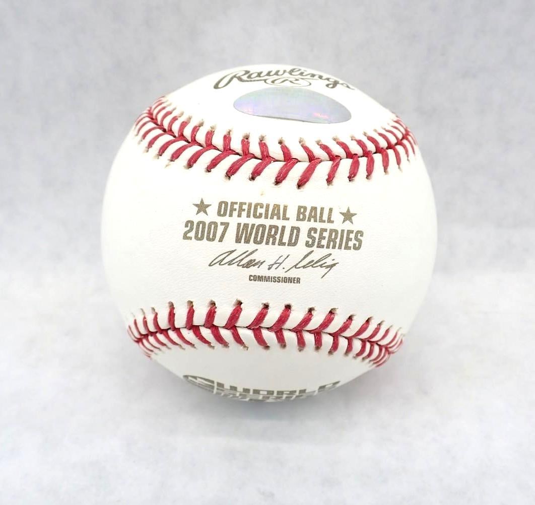 Curt Schilling Autographed World Series '07 Rawlings Baseball (1 of 3)