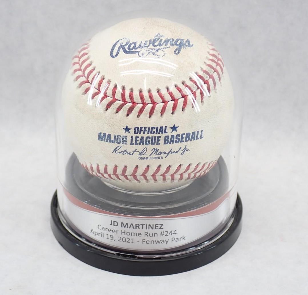 JD Martinez Game Used Rawlings Baseball - 2