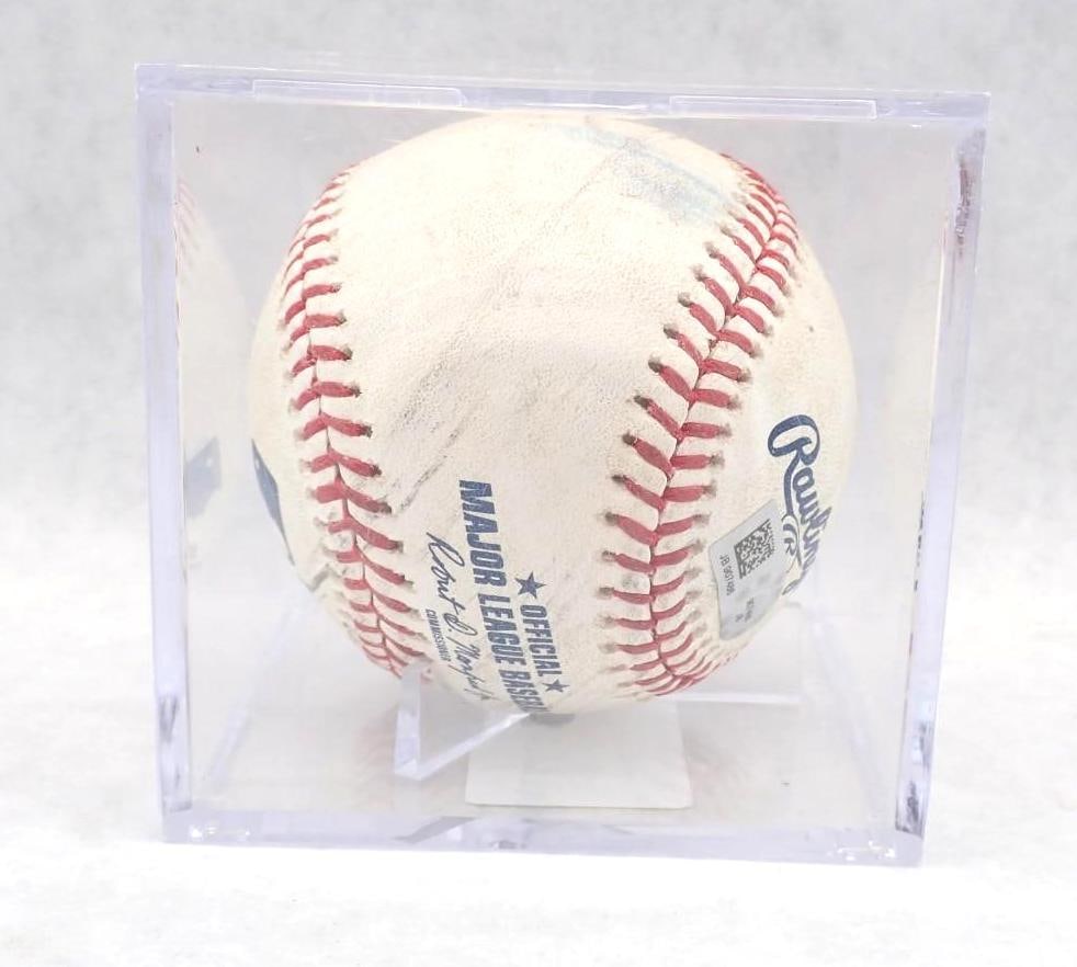 Mookie Betts/Tanner Roark Game Used Baseball - 2
