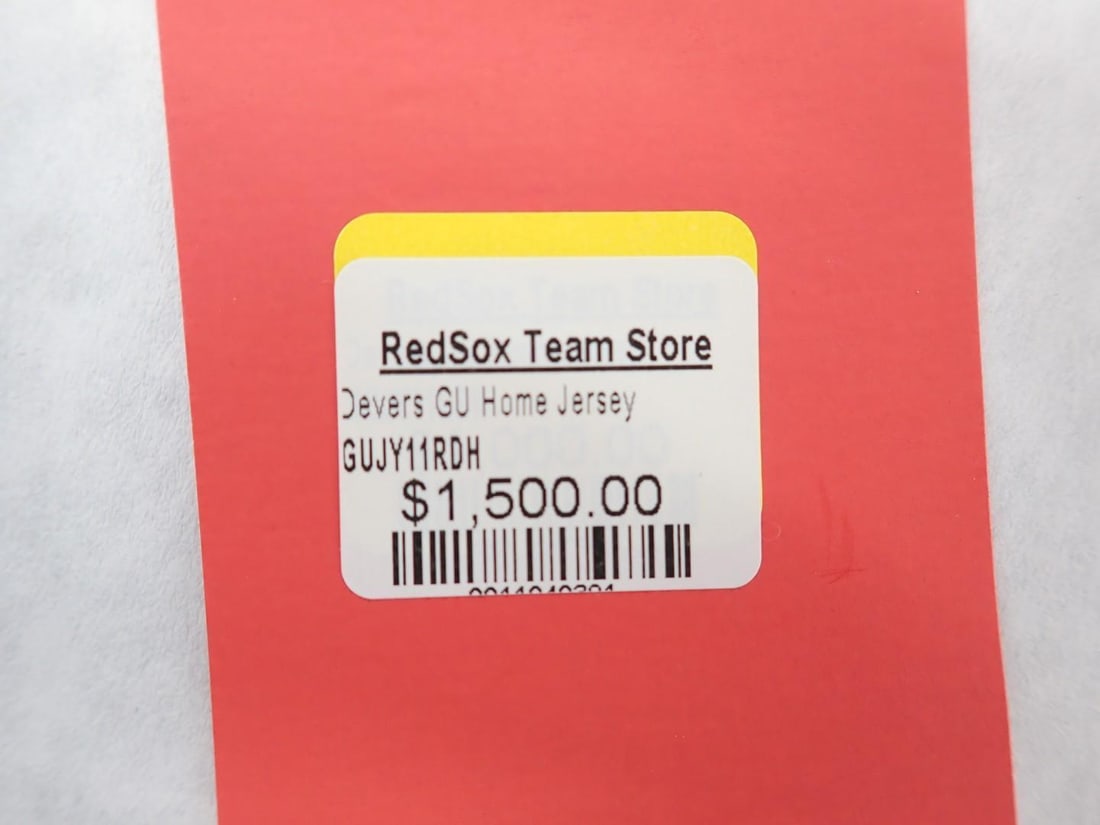 Rafael Devers Game Used Home Jersey - 7
