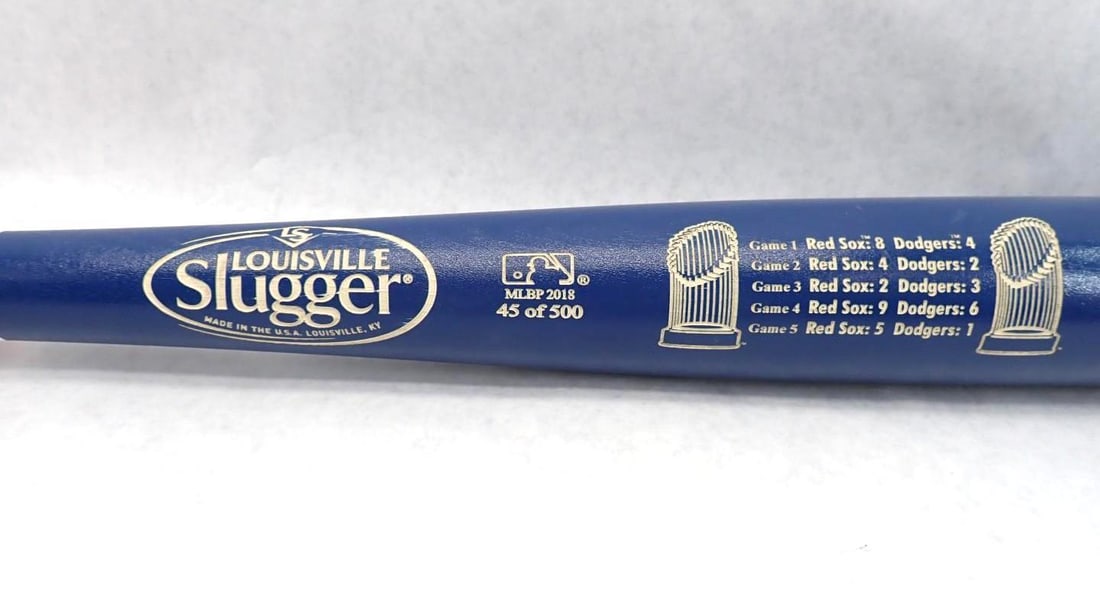 JD Martinez Autographed Red Sox 2018 World Series Limited Edition Bat - 3