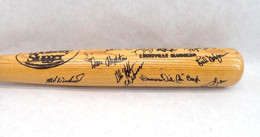 1986 Red Sox Team Autographed Louisville Slugger Bat - 3