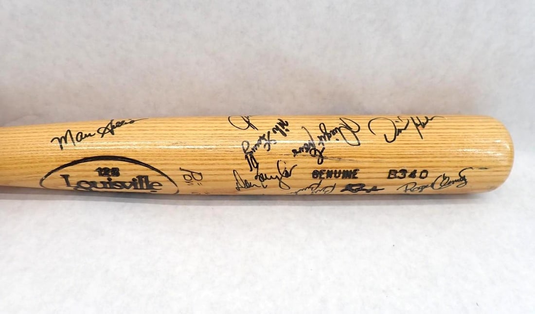 1986 Red Sox Team Autographed Louisville Slugger Bat - 5