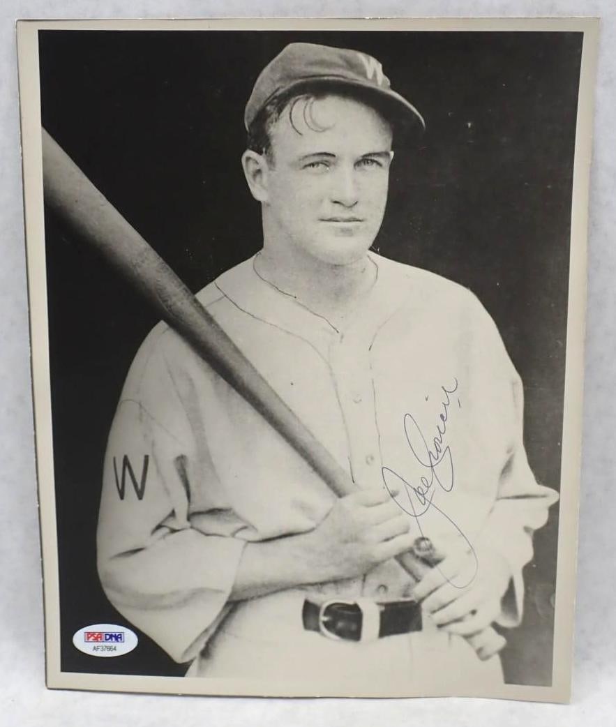 Joe Cronin Autographed Black & White Photograph: Joe Cronin Autographed Black & White Photograph -with PSA/DNA COA, 10" x 8"