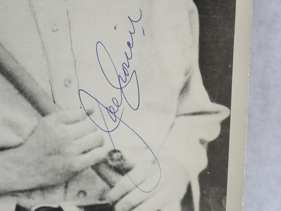 Joe Cronin Autographed Black & White Photograph - 3