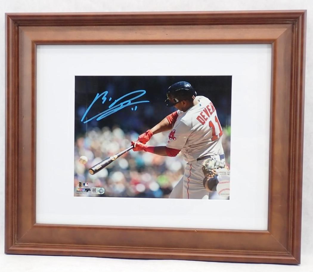 Rafael Devers Autographed Color Photograph (1 of 5)