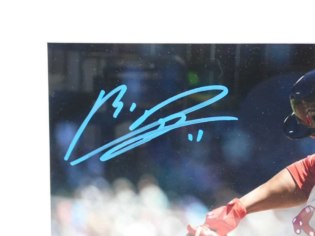 Rafael Devers Autographed Color Photograph - 2