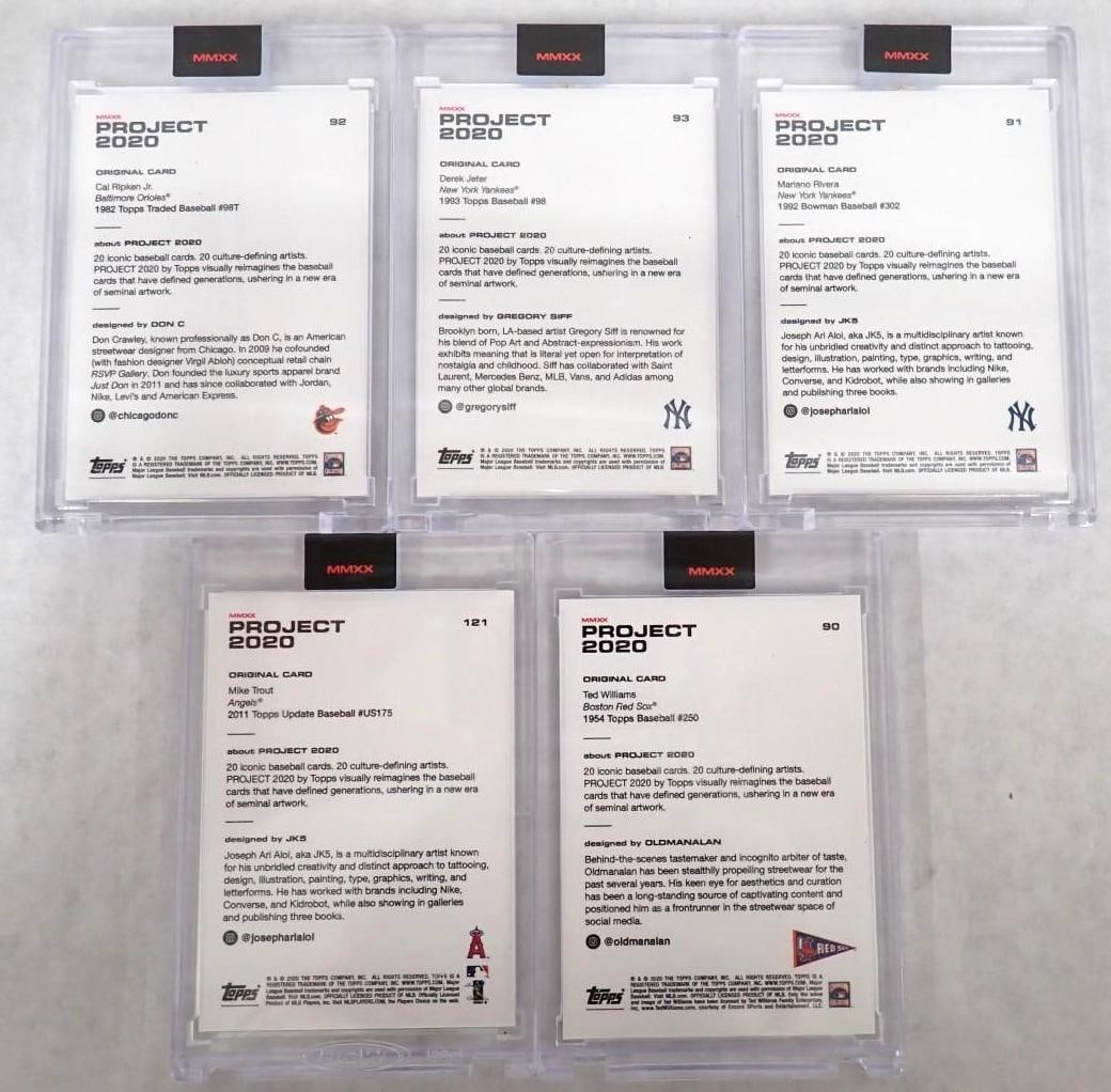 (5) Topps Project 2020 Cards - 2