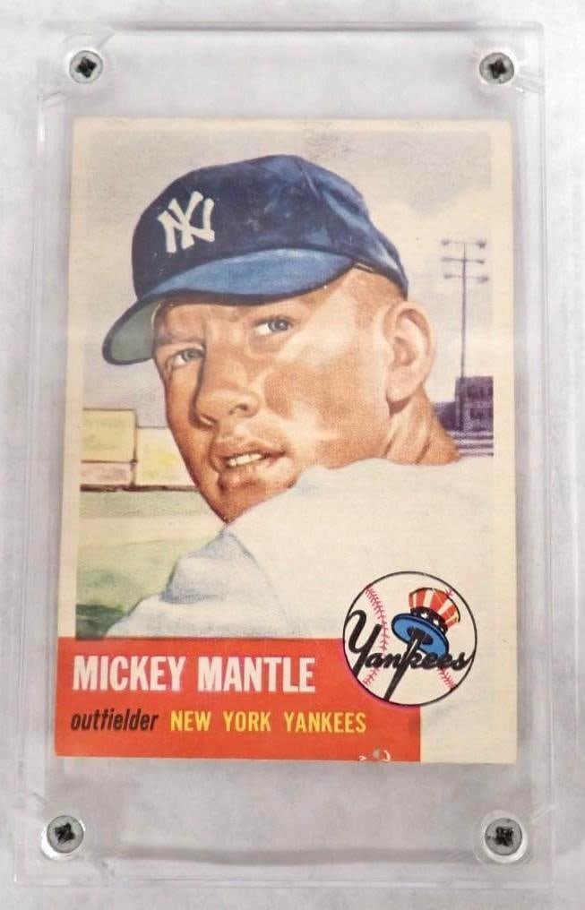 1953 Topps #82 Mickey Mantle Card (1 of 2)