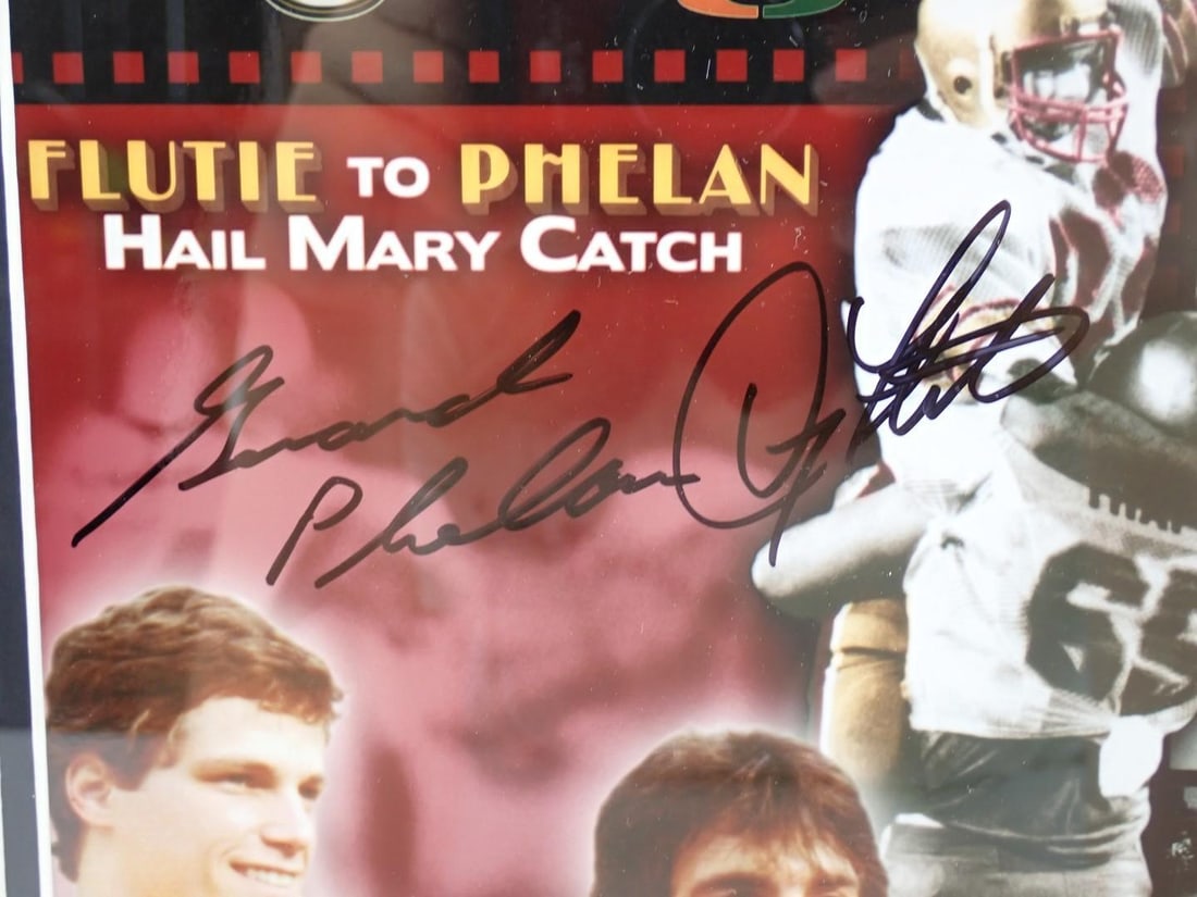Doug Flutie/Gerard Phelan Autographed Color Photograph "Miracle in Miami" - 2